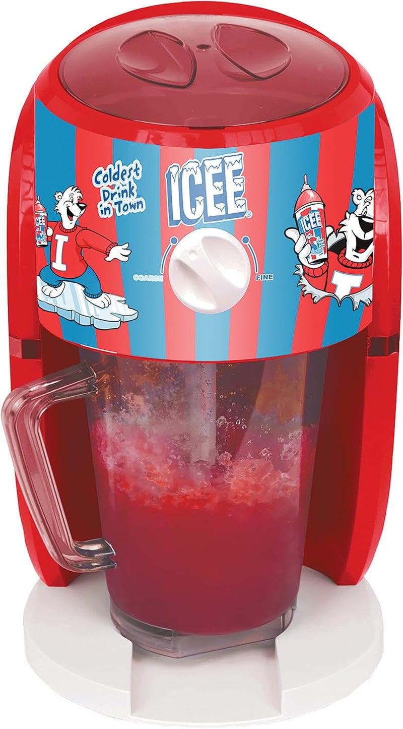 iscream Genuine ICEE Brand Counter-Top Sized ICEE at Home Shaved Ice Slushie Maker, Classic Red - Image 1